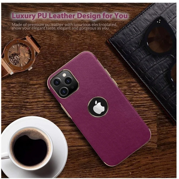LOHASIC for iPhone 12 Pro Max Case for Women, Flexible Luxury PU Leather Cover - Picture 6 of 8